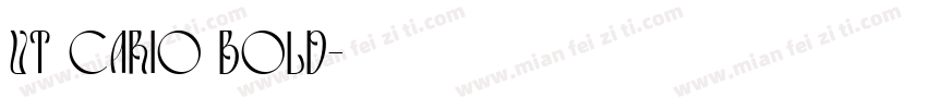 UT cario Bold字体转换